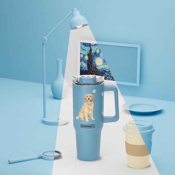 Fundraiser - Beagle Serengeti 40 Oz Ultimate Tumbler with Handle and Straw - Picture 8 of 11